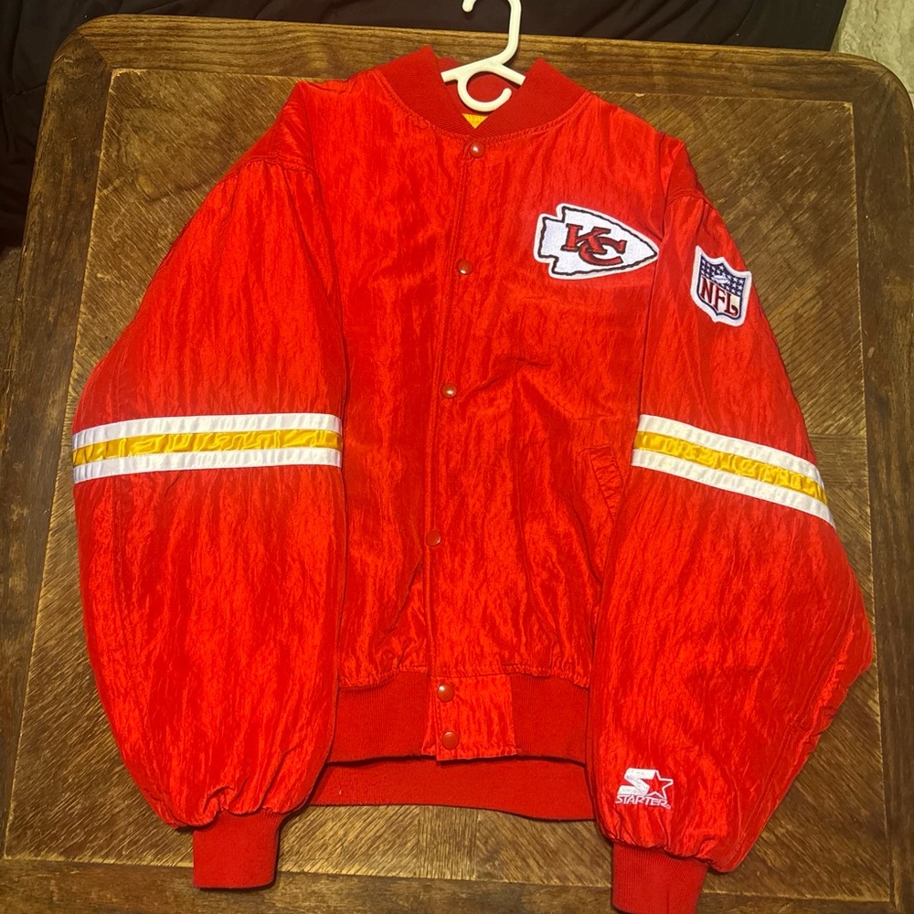 STARTER Red Sports Jacket with White Accents